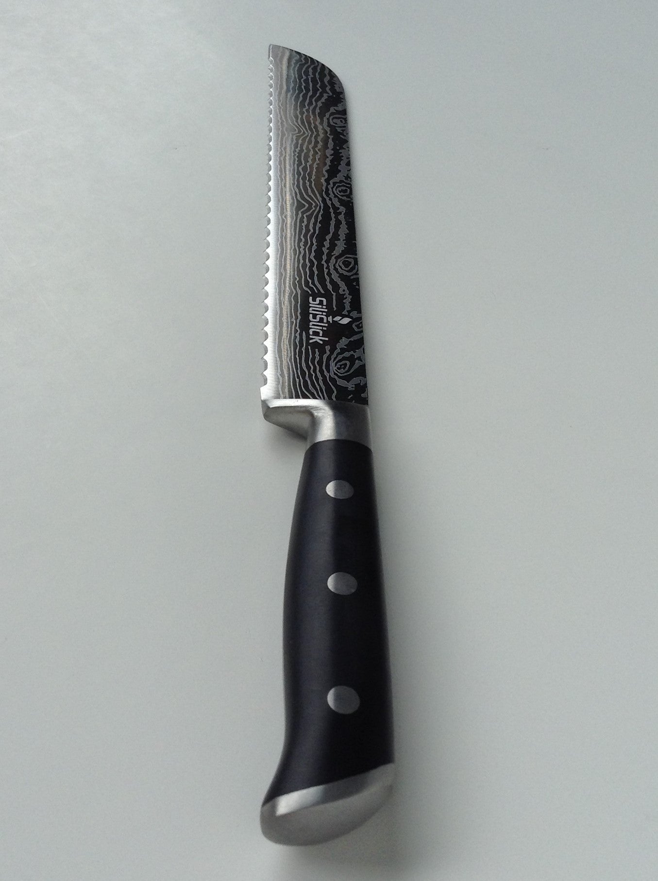 Damascus Laser Etched Full Tang 5 Piece Knife Set